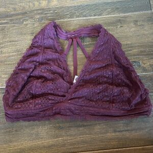 Maurices Plum Lace Bralette